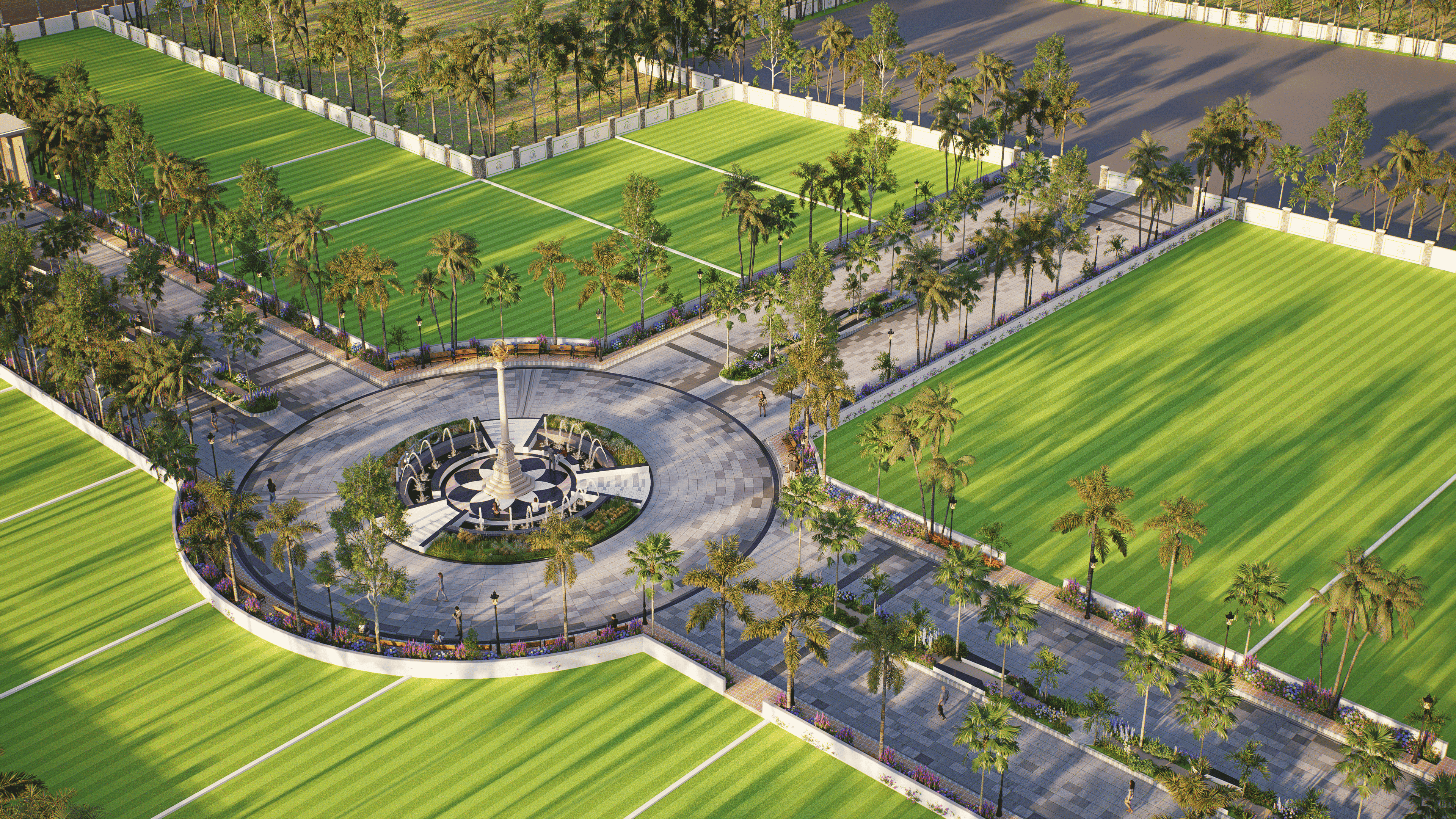 Shyamashish Celestia - Manicured Floral Promenade & Pathways