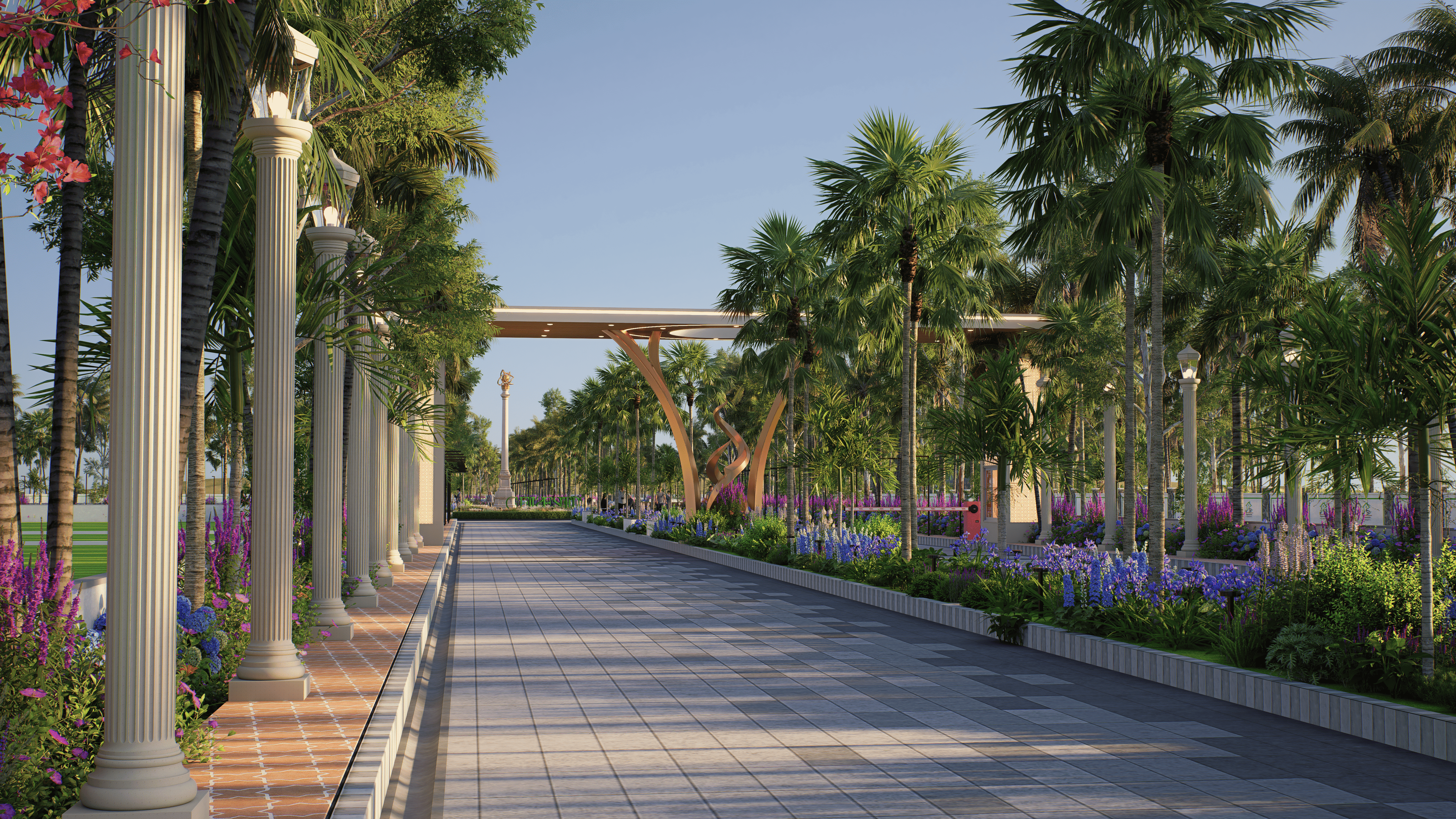 Shyamashish Celestia - Monumental Gateway Architectural Perspective